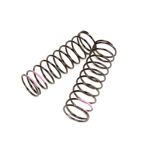 Shock Spring Set LF Front 1.6x11.0, 3.82lb/in. 75mm Pink Tekno RC EB48.4