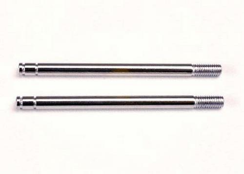 TRX1664 Shock shafts - steel - chrome finish