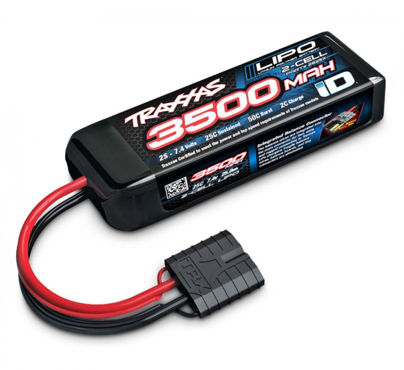 Li-Po Batteri 2S 7.4V 3500mAh 25C Traxxas iD-kontakt