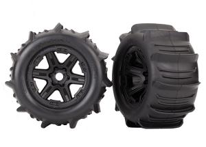 TRX8674 Däck & Fälg Paddel/Carbide Svart 3.8" TSM