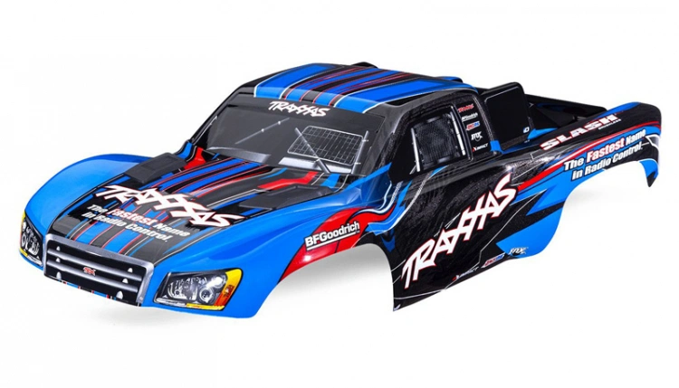 TRX5924-Blue Kaross Traxxas Slash 4x4 / 2wd för Clipless Montering