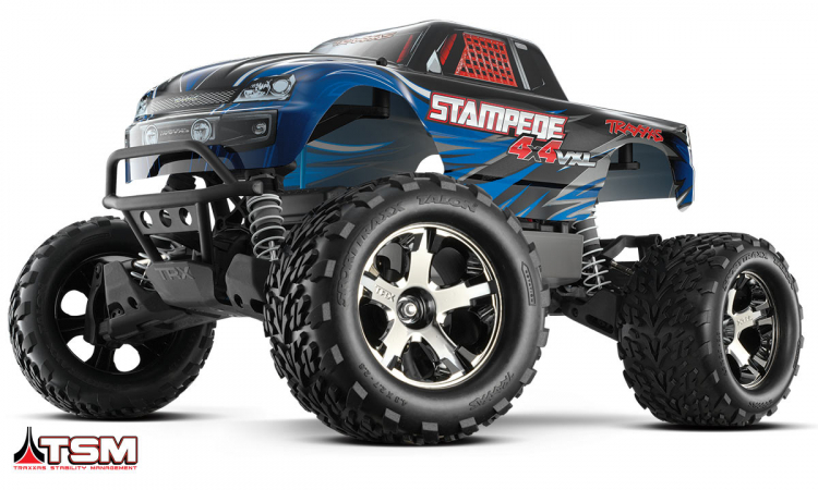 Traxxas Stampede 4x4 VXL 1/10 RTR TQi TSM - Without Battery & Charger