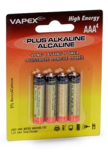 Plus Alkaline AAA Batteri 1.5V (4 st.)