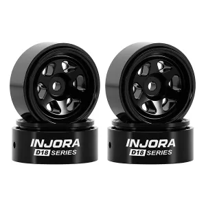 INJORA 0.7" 6-Spoke Aluminum Wheels for 1/30 SCX30 (W7001)