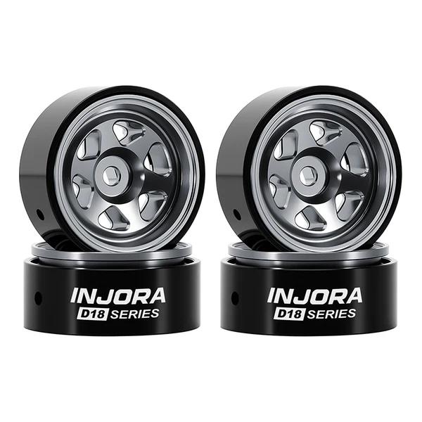 INJORA 0.7" 6-Spoke Aluminum Wheels for 1/30 SCX30 (W7001)
