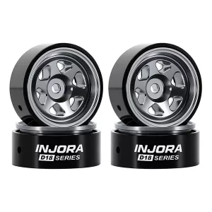 INJORA 0.7" 6-Spoke Aluminum Wheels for 1/30 SCX30 (W7001)