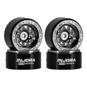 INJORA 0.7" D19 Aluminum Wheels for 1/30 SCX30 (W7008) Grå