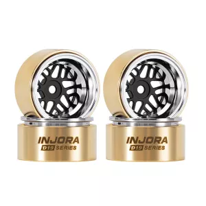 INJORA 0.7" D19 ModuWheel for 1/30 SCX30 1/32 Ascent-32 (MW7012) Svart