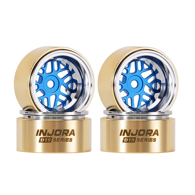 INJORA 0.7" D19 ModuWheel for 1/30 SCX30 1/32 Ascent-32 (MW7012) Blå