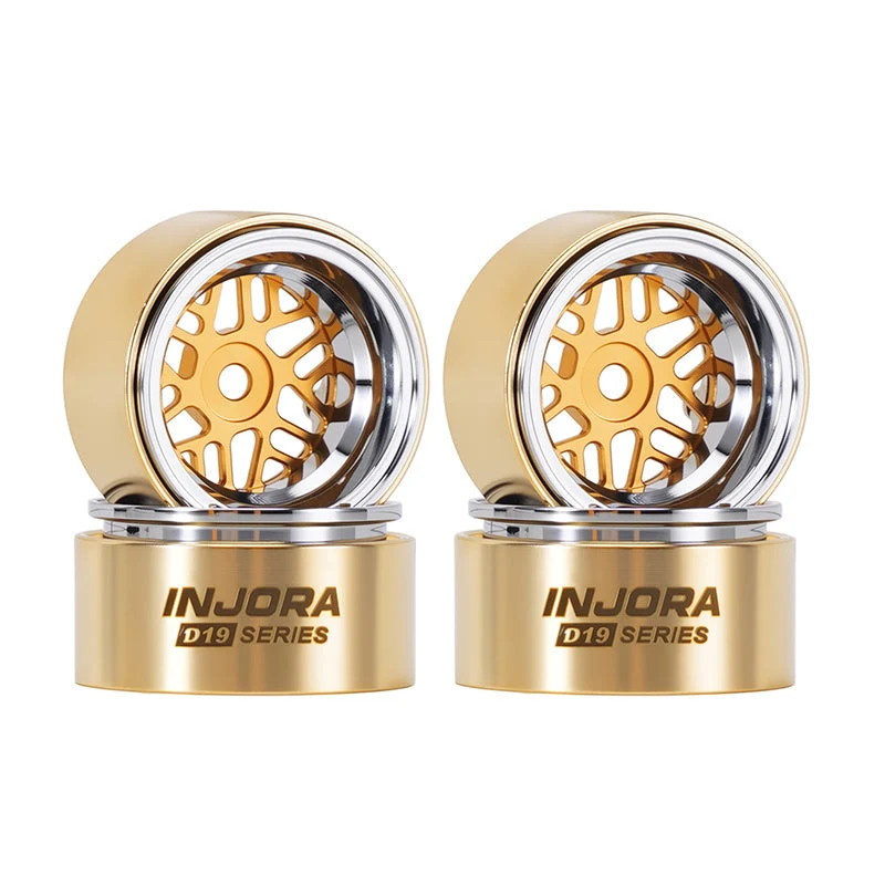 INJORA 0.7" D19 ModuWheel for 1/30 SCX30 1/32 Ascent-32 (MW7012) Guld