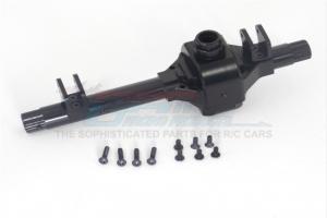 Bak- och framaxelhus Aluminium Svart Axial Wraith