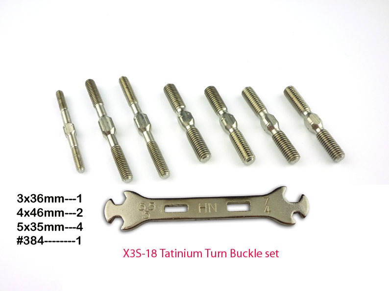 Turnbuckle Set Titanium X3GTS-E