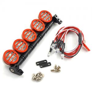 Ljusramp i alu. 5 st Vita 5mm LED lampor