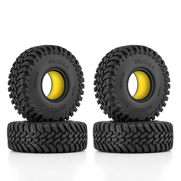 INJORA 1.0" 63*22mm MAVERIX M/T Tires & Inserts Combo (4)