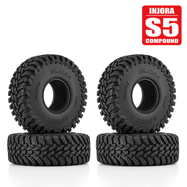INJORA 1.0" 63*22mm MAVERIX M/T Tires (T1025)