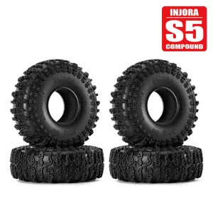 INJORA 1.9" Däck (120*42mm 4.75" OD) Cling On S5 Tires (T1920) (4ST)