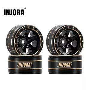 INJORA 1.0" Brass -4.7mm Offset Wheels for Micro Crawlers (W1012)