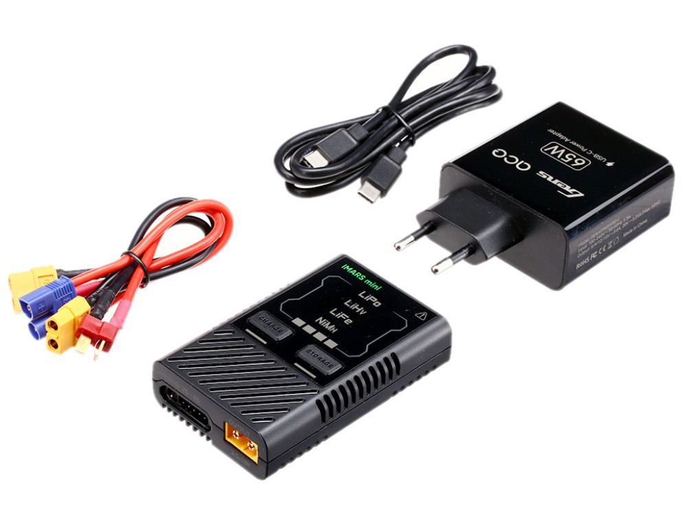 Gens Ace IMARS Mini Chargeur Balance 2-4S LiPo - Technologie Smart G-TECH Pour Batteries RC Sécurité Batteries