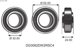DG 3062 DW 2RS C4 Fordonslager