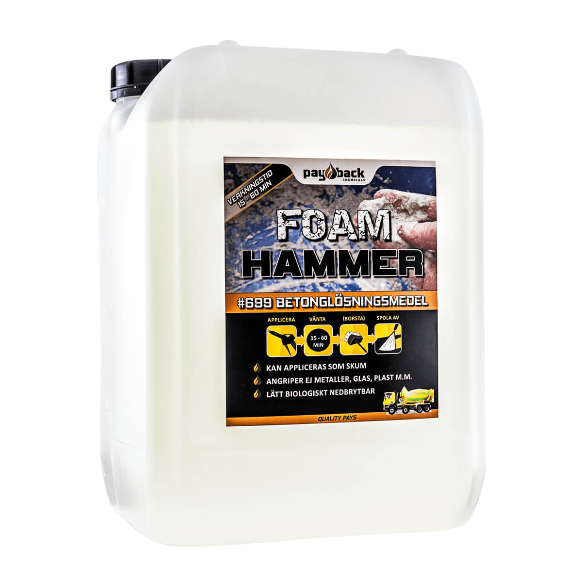 Payback #699 Foam Hammer Betonglösningsmedel 20 L
