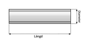 Gängstång 8.8 FZB M10X1000 mm
