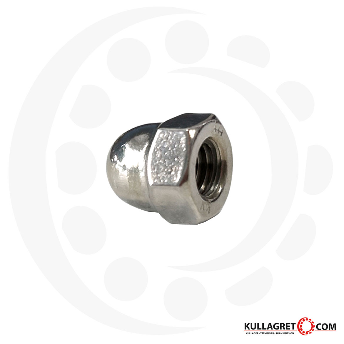 Kupolmutter rostfri syrafast A4 M8