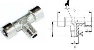 A12 R1/8 T-rör inv/utv