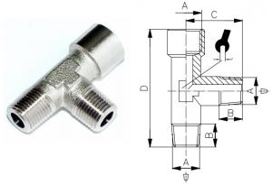 A18 R1/8 / T-rör Inv/Utv