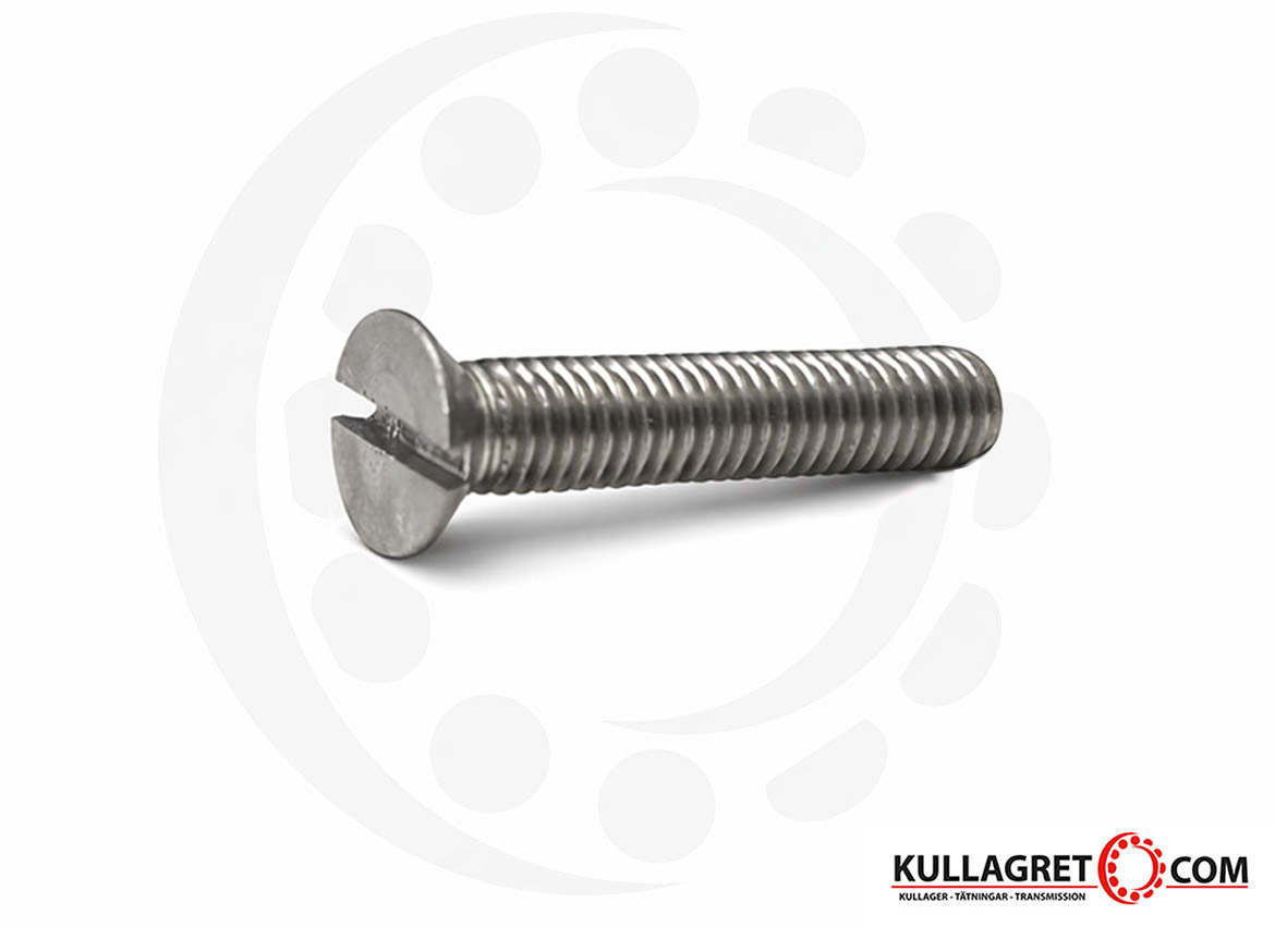 Skruv försänkt rostfri syrafast MFS A4 M6X25 mm