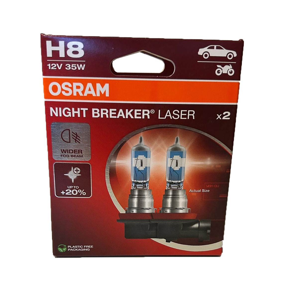 H8 Osram Night Breaker Laser 2-pack