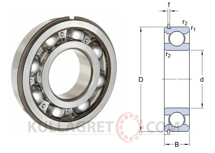 6204 NR Kullager KOYO / SKF