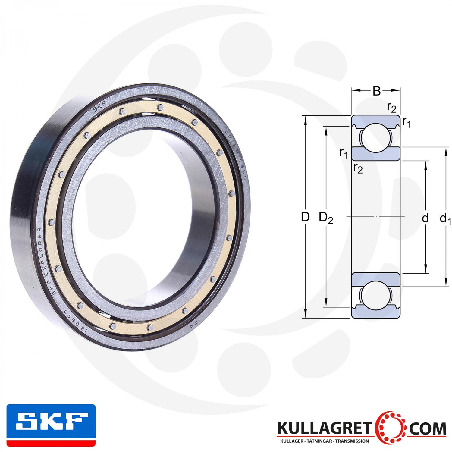 6034 M C3 Kullager SKF