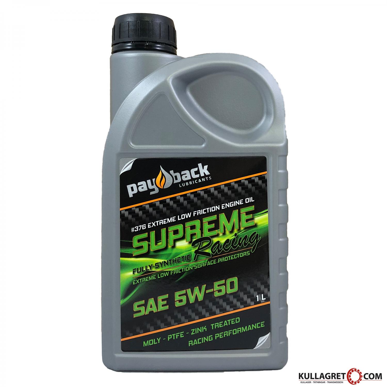 Payback #376 5W-50 Supreme "ZINK" Motorolja 1L