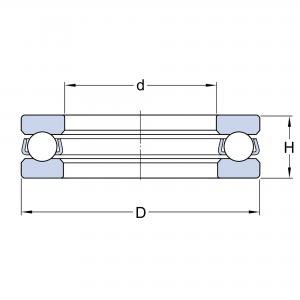 BA 3 Axialkullager  Enkelverkande SKF
