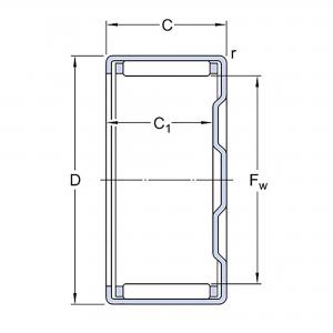 BK 0408 Nållager NTN