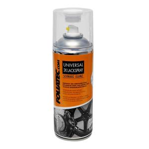 Svart Blank 2-komponents spray från Foliatec 400ml