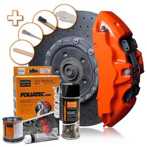 Orange Bromsoksfärg "FLAME ORANGE" från Foliatec