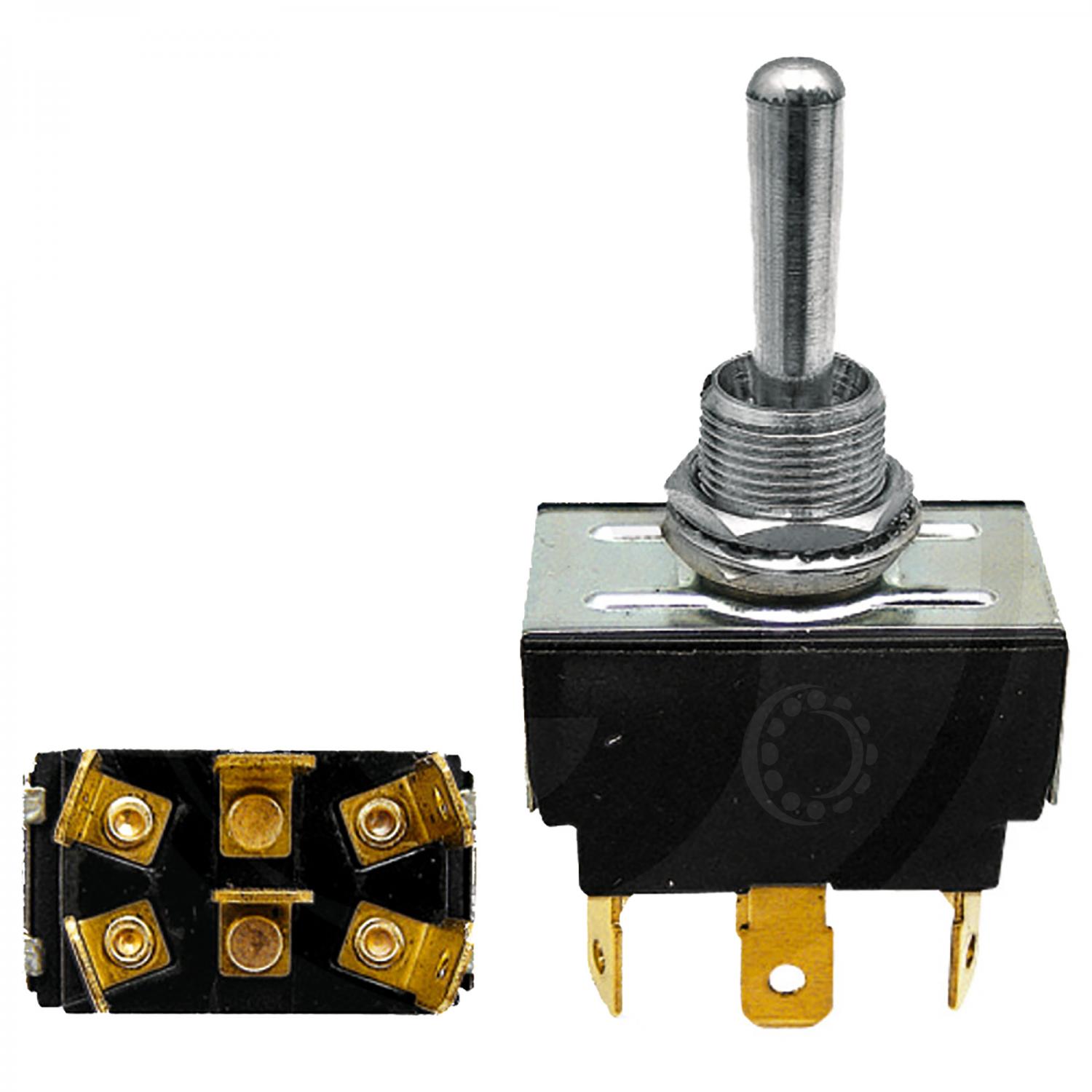 ON / OFF / ON Vippbrytare Granit