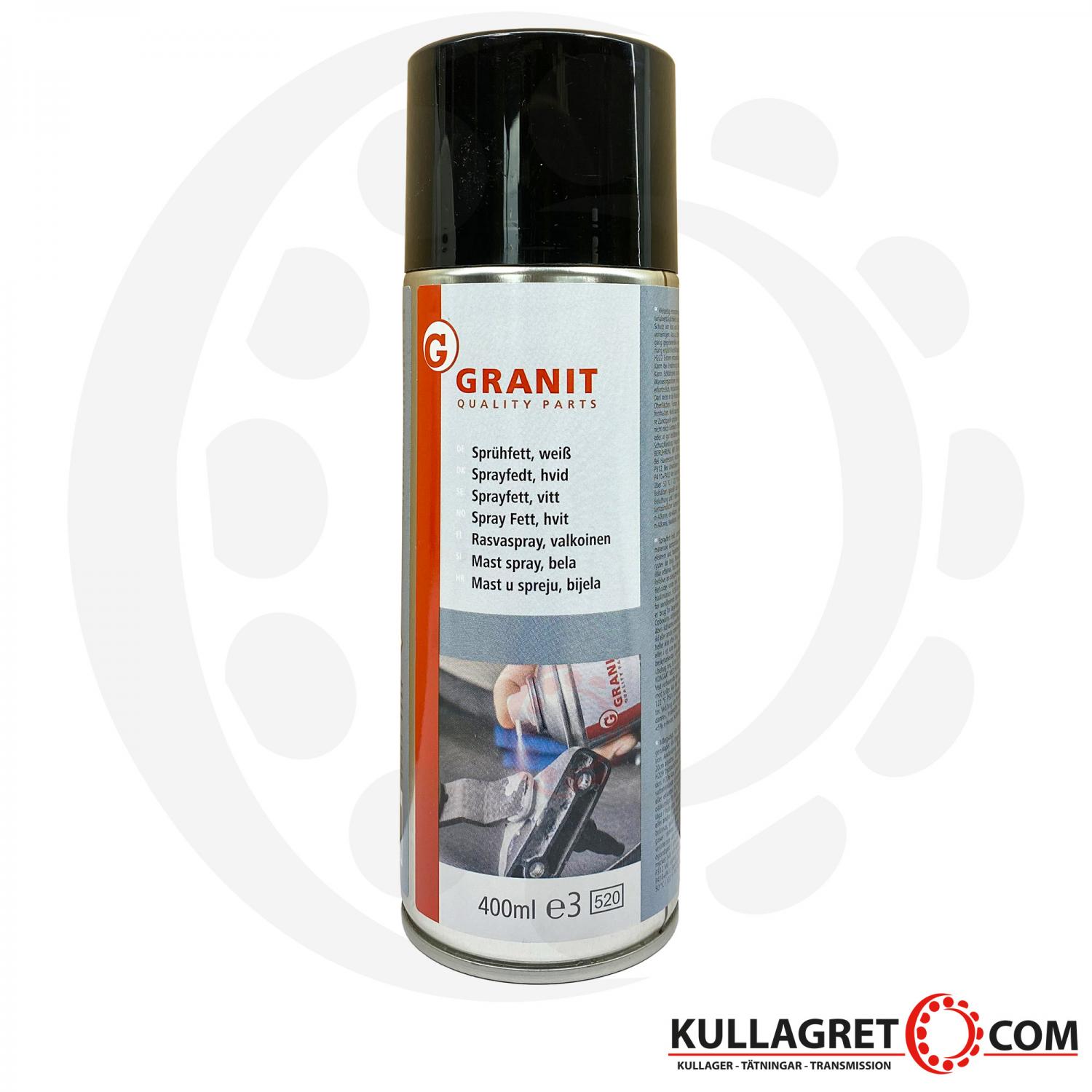 Granit Sprayfett Vitt 400ml