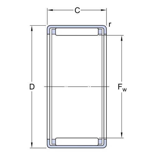 HK 1412 Nållager NTN