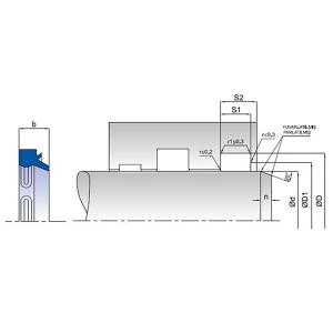 K05 32x40x4/7 Avstrykare PU