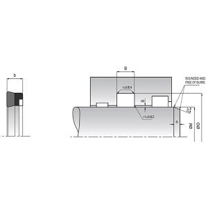 K37 40x55x11 Kolvstångstätning Vävarmerad / NBR...