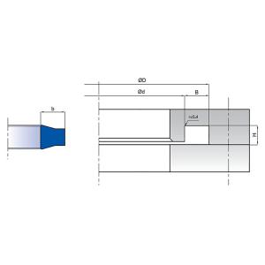 K82 17x25,4x2,85 SAE Flänstätning PU