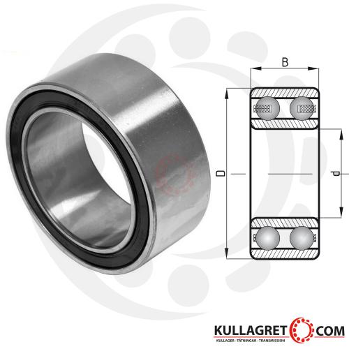 AC 35x55x20 mm Kompressorlager