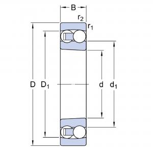 2207 EKTN9 C3 Sfäriskt Kullager SKF
