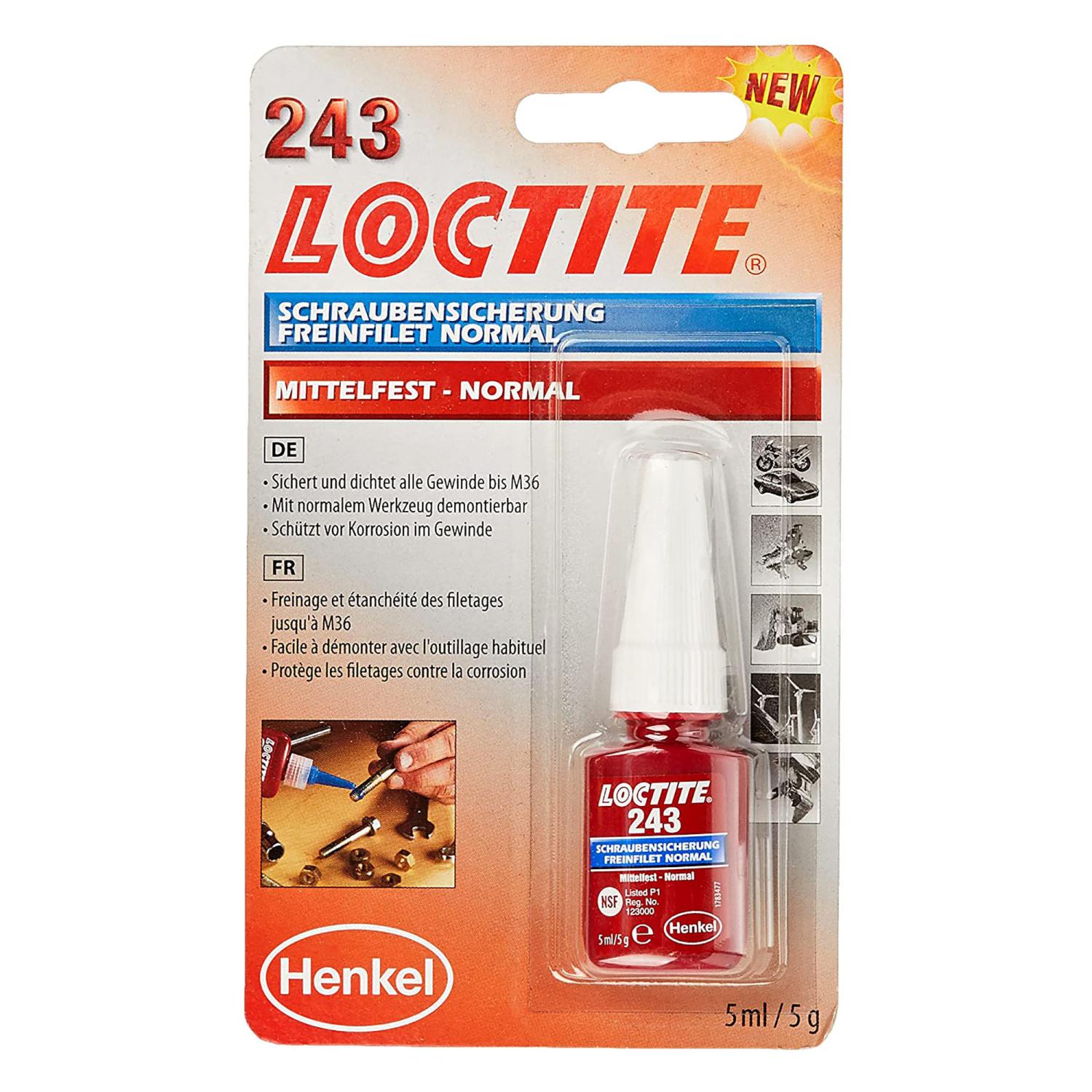 Loctite 243 Gänglåsning 5ml