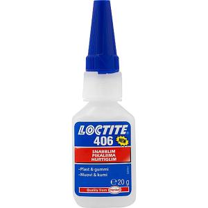 Loctite 406 Snabblim för Gummi och Plast 20g