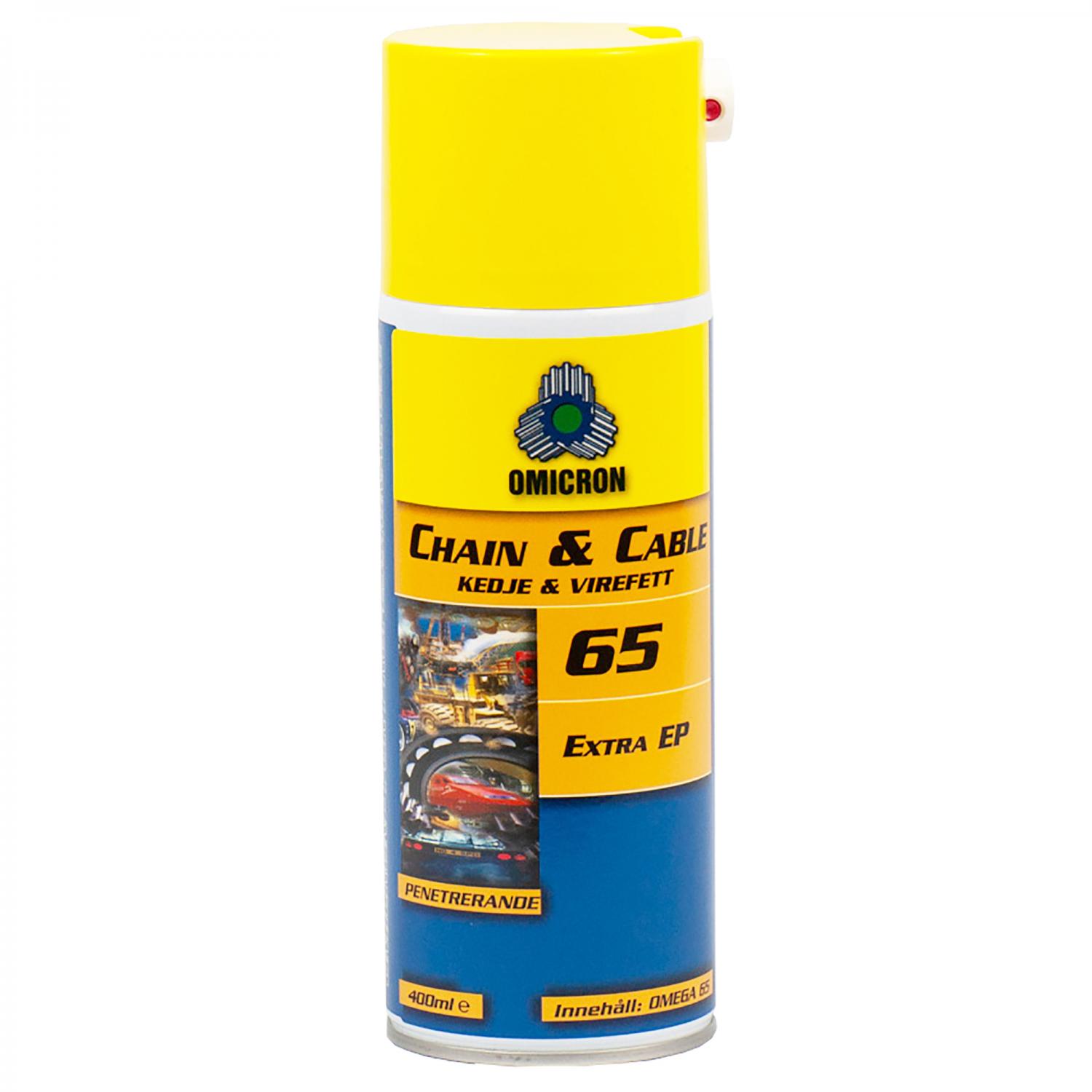 Omicron 65 Kedje- och Wirefett NLGI 00 / Spray