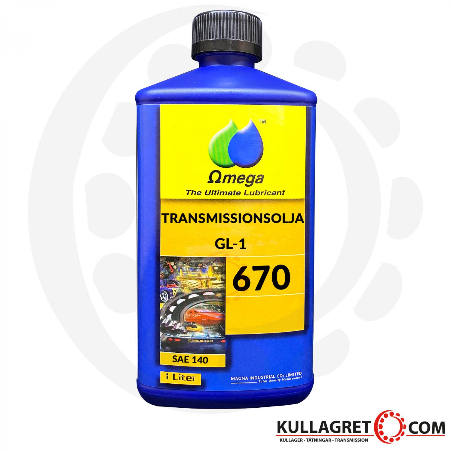Omega 670 SAE 140 GL-1 Transmissionsolja 1L