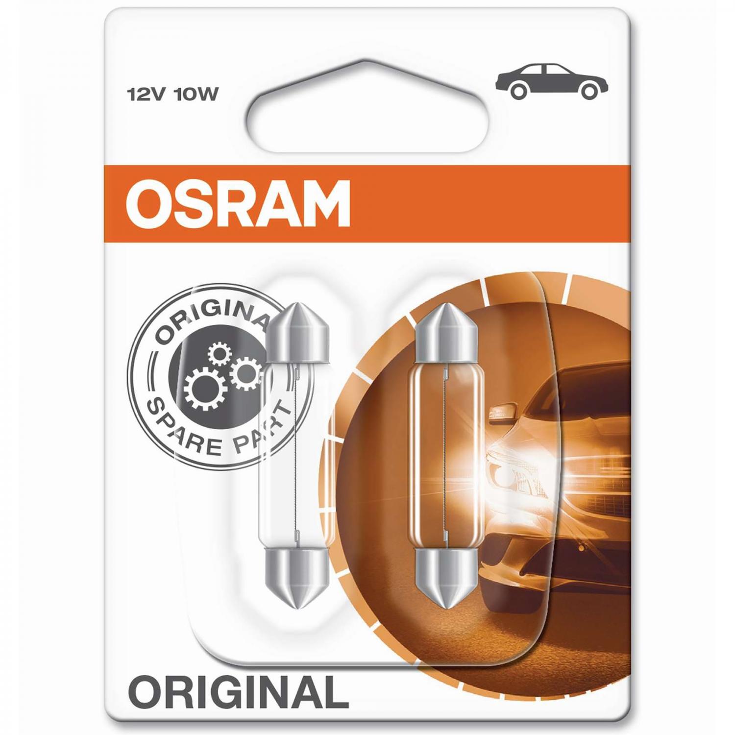 10W  43mm  (SV8.5-8) Spollampa - Festoon Osram